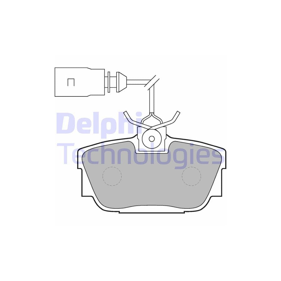 Delphi Lp1541 Brake Pad Set For Vw Transporter