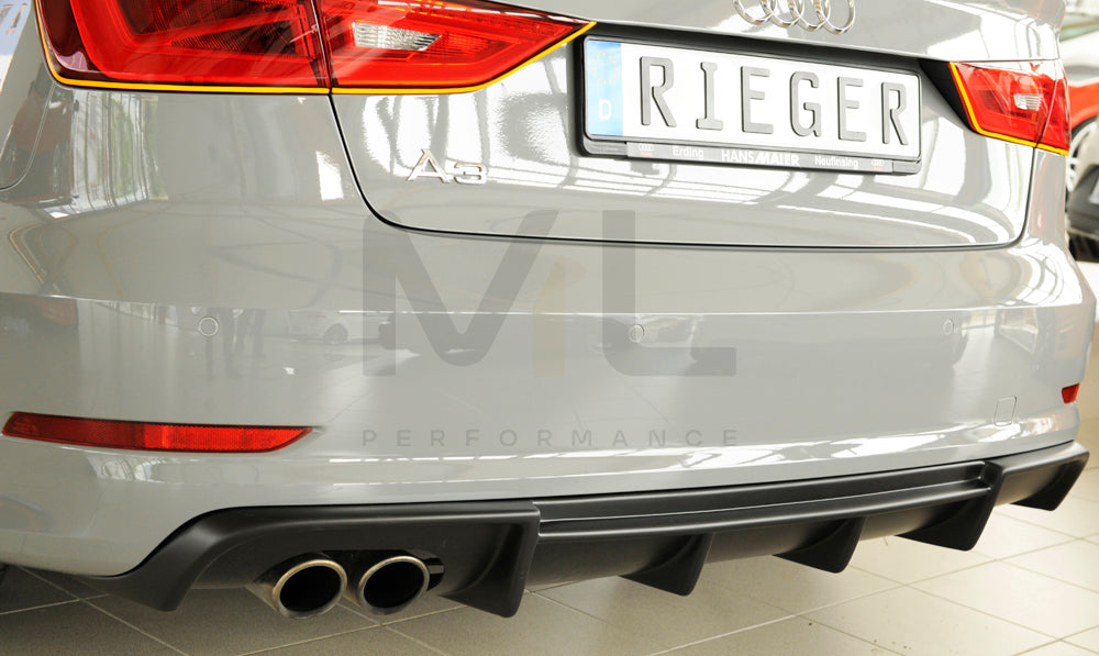 Rieger 00056807 Audi 8V A3 Rear Diffuser 2 | ML Performance UK Car Parts