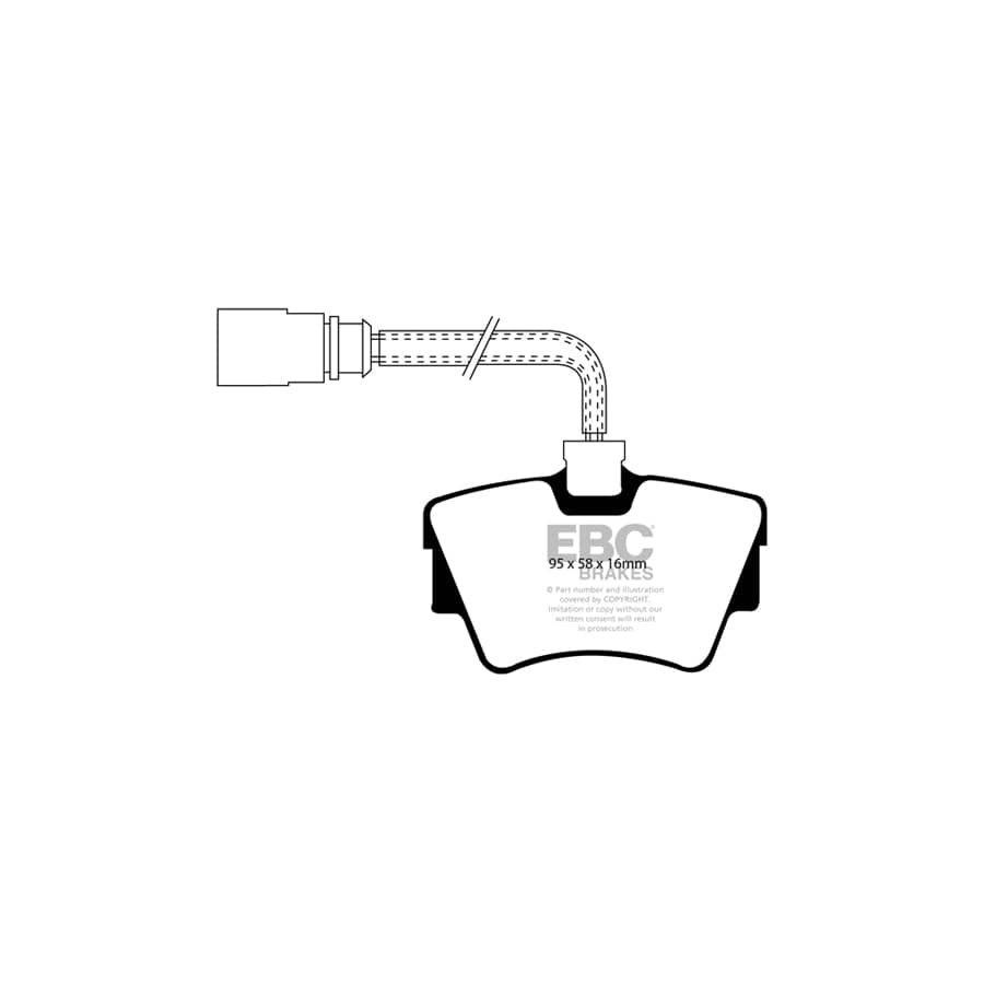 EBC PD40K1909 VW Ultimax Pad & Plain Disc Kit - Girling/TRW Caliper (Inc. Caravelle & Transporter) 3 | ML Performance UK Car Parts