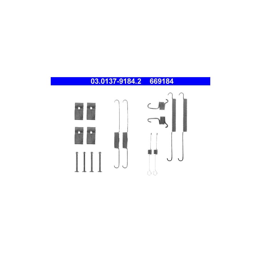 ATE 03.0137-9184.2 Accessory Kit, Brake Shoes for FORD ESCORT | ML Performance UK Car Parts