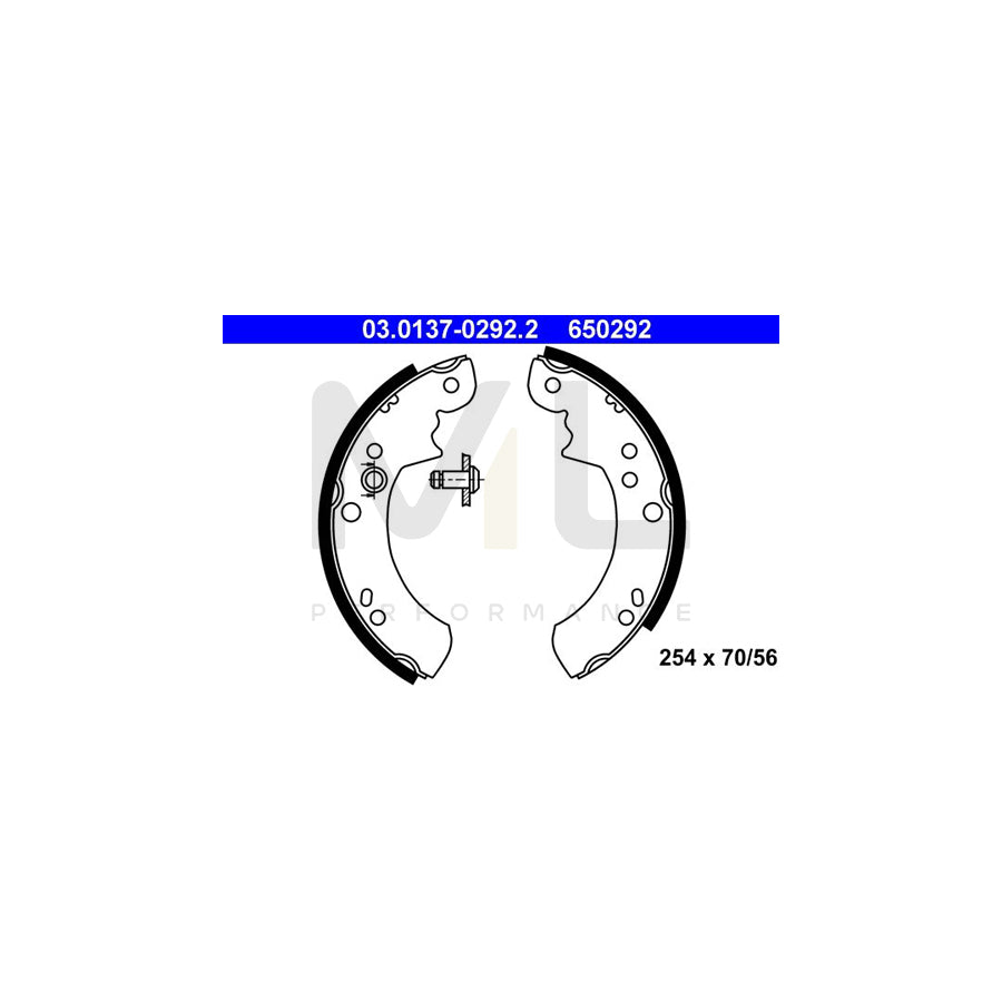 ATE 03.0137-0292.2 Brake Shoe Set for FORD TRANSIT | ML Performance Car Parts