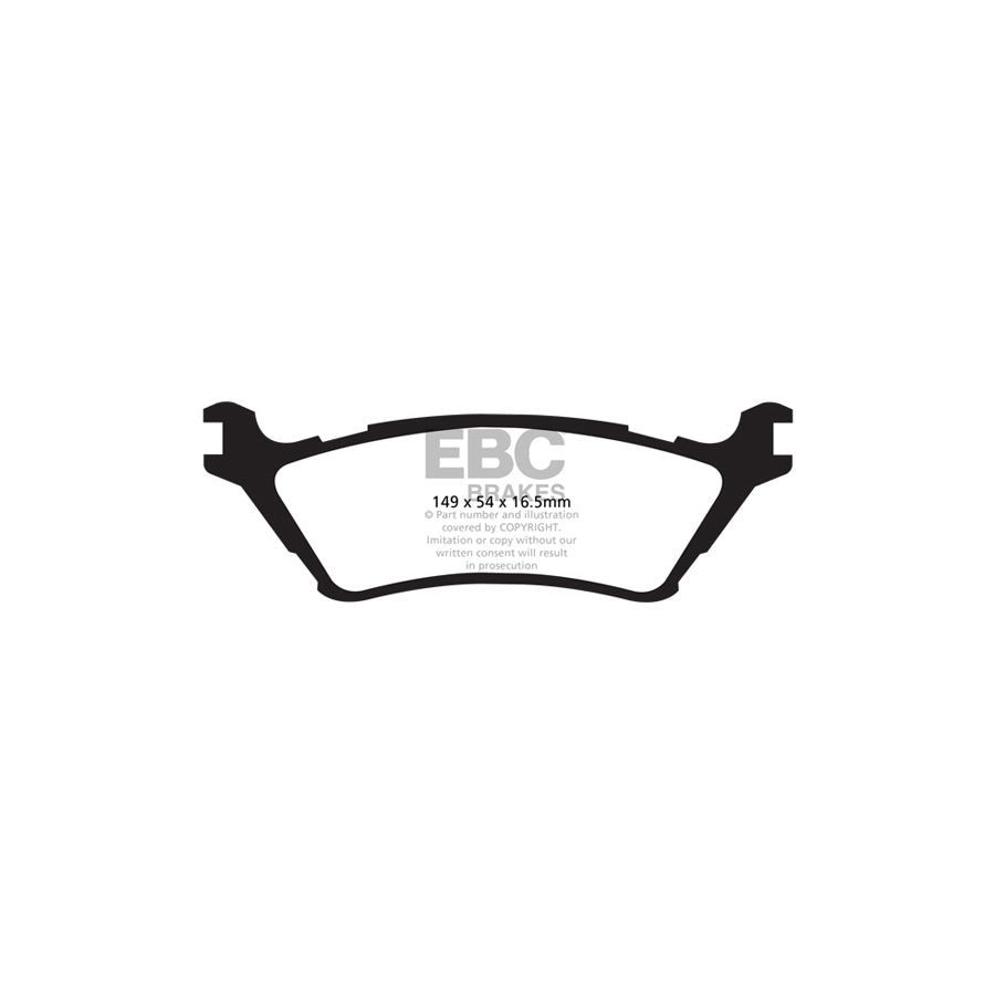 EBC PD13KR495 Ford F-150 Yellowstuff Rear Brake Pad & GD Disc Kit 2 | ML Performance UK Car Parts