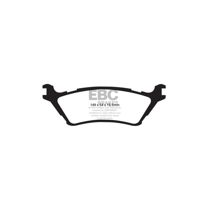 EBC PD13KR495 Ford F-150 Yellowstuff Rear Brake Pad & GD Disc Kit 2 | ML Performance UK Car Parts