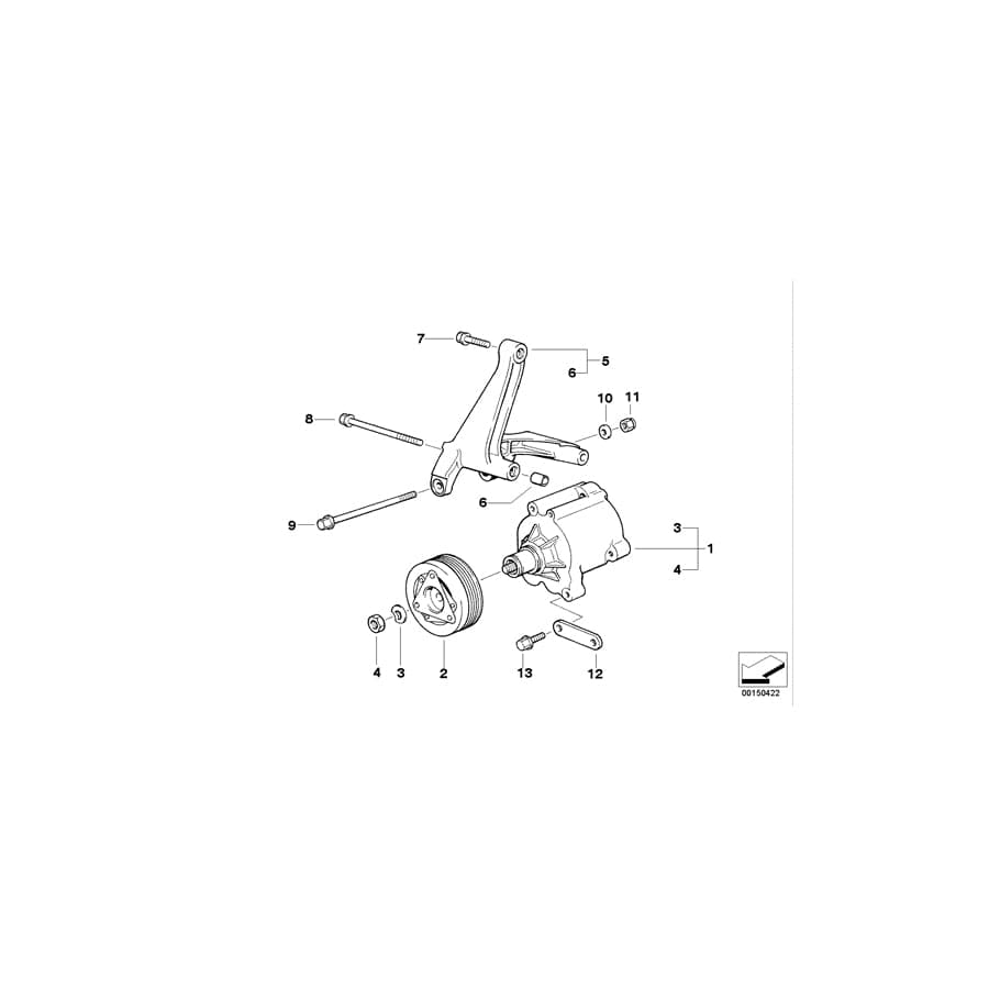 Genuine BMW 11721402327 E36 Bracket (Inc. M3 & Z3 M) | ML Performance UK Car Parts