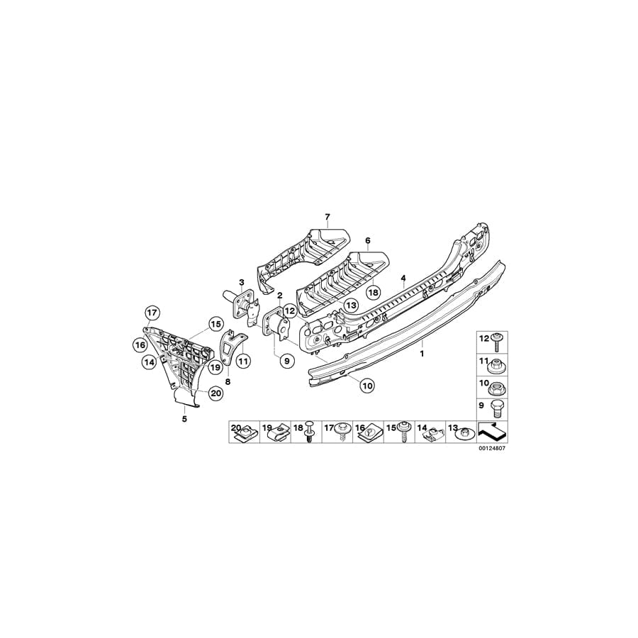 Genuine BMW 07146978733 E60 E61 Body Nut ST4.8 ZNS (Inc. M5, 525xd & 530d) | ML Performance UK Car Parts