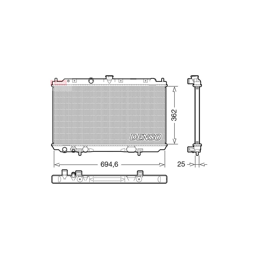 Denso DRM46073 Drm46073 Engine Radiator For Nissan Primera | ML Performance UK