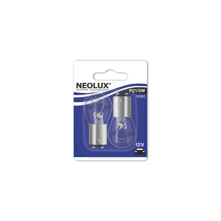 NEOLUX  N380-02B 12v 21/5w BAY15d (380 bulb) Twin blister | ML Performance