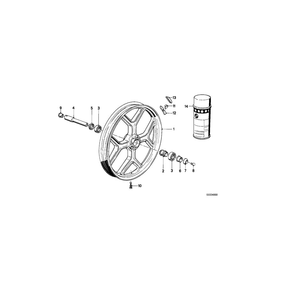 Genuine BMW 36311452173 Bush (Inc. R 65 RT) | ML Performance UK Car Parts