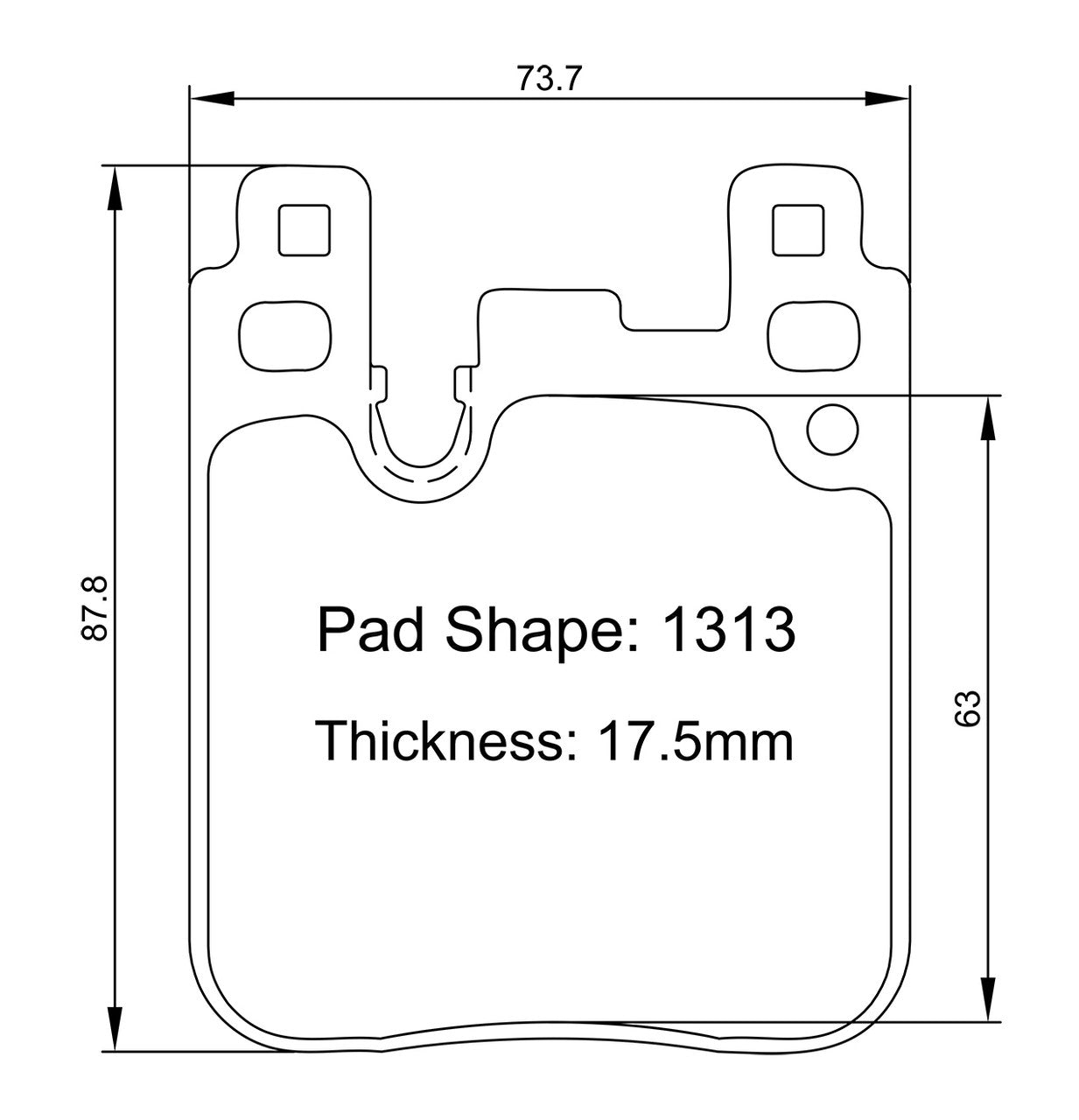 Paragon PBP1313 Brake Pads