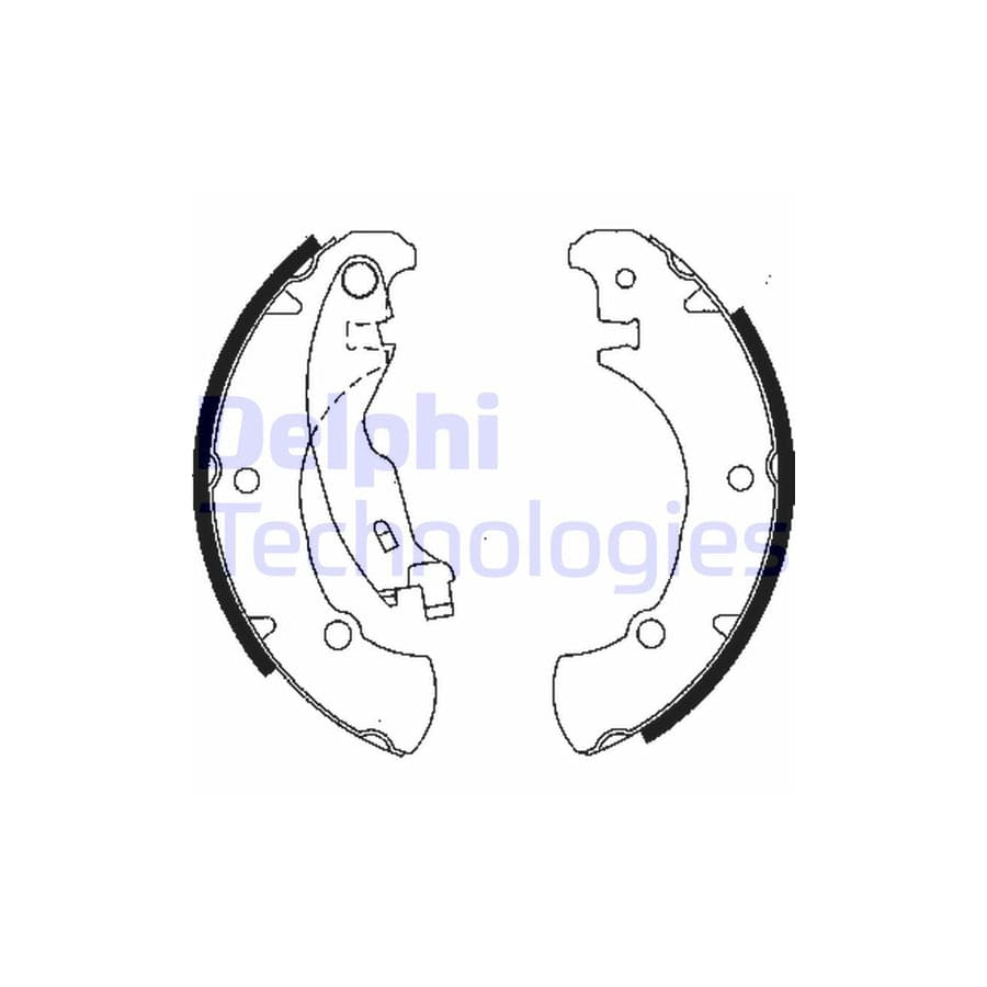 Delphi Ls1840 Brake Shoe Set