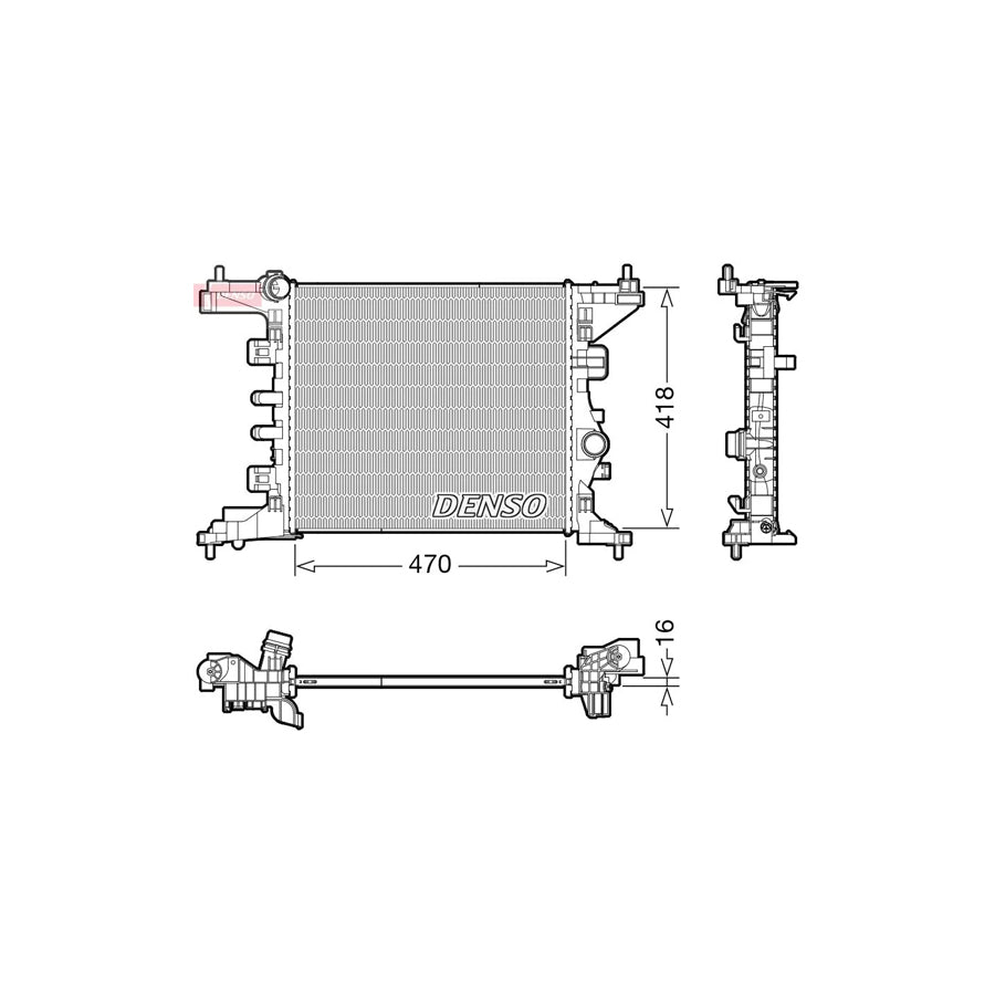 Denso DRM20121 Drm20121 Engine Radiator For Opel Meriva B (S10) | ML Performance UK