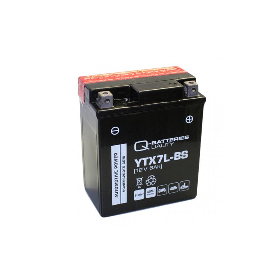 Q-Batteries Motorcycle battery YTX7LBS AGM 50614 12V 6Ah 110A | ML Performance UK Car Parts