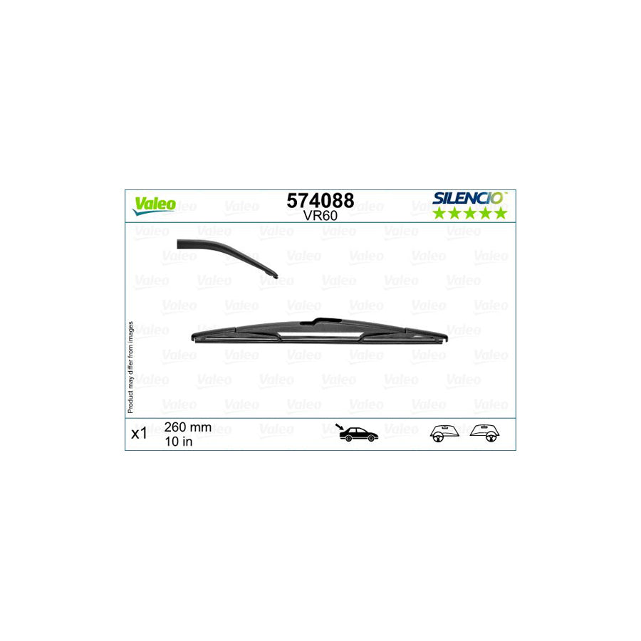 Valeo 574088 Wiper Blade For Renault Captur Ii | ML Performance UK Car Parts