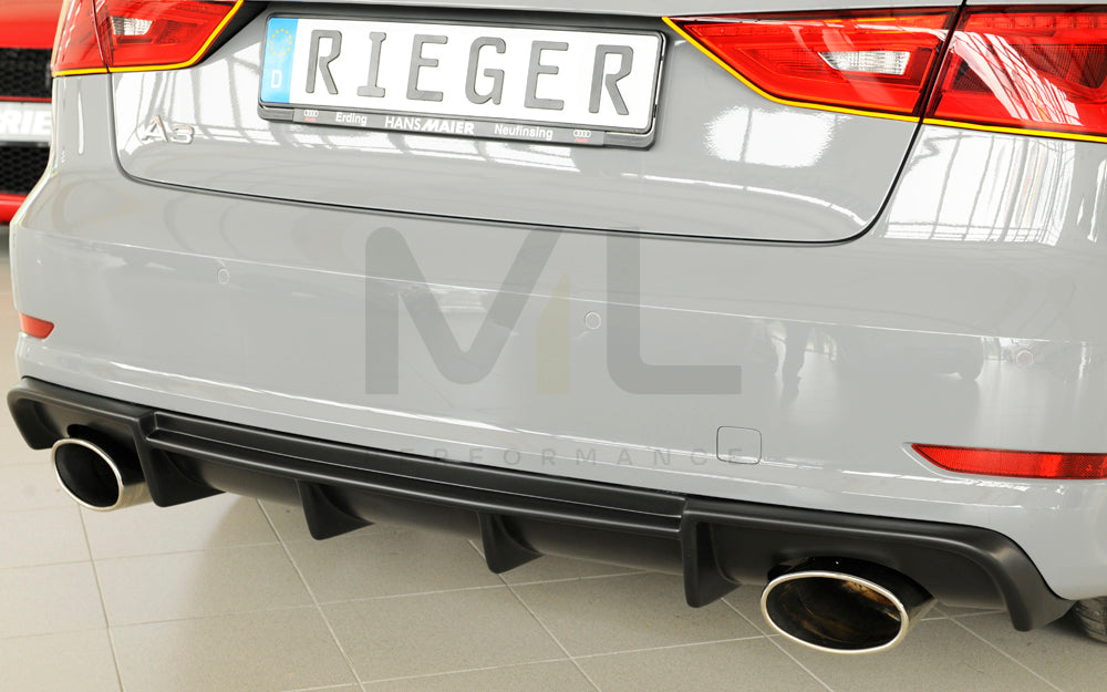 Rieger 00056809 Audi 8V Rear Diffuser (A3 & S3) 6 | ML Performance UK Car Parts