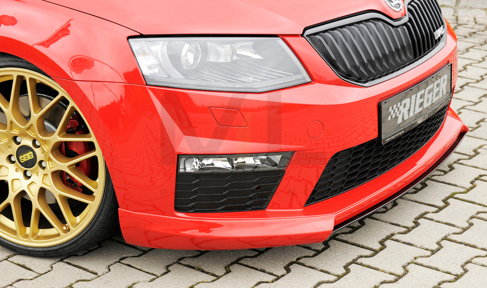 Rieger 00079010 Skoda 5E Octavia RS Front Splitter 2 | ML Performance UK Car Parts