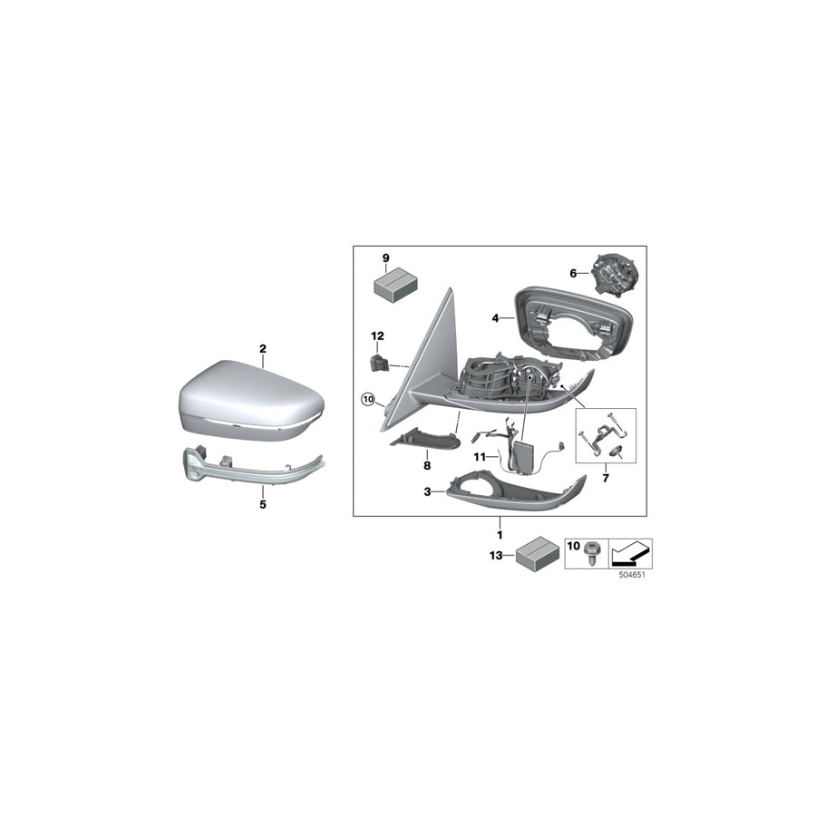 Genuine BMW 51168498269 G20 G21 Set Of Camera Mounts For Exterior Mirror (Inc. 330dX, 320i 1.6 & M340iX) | ML Performance UK