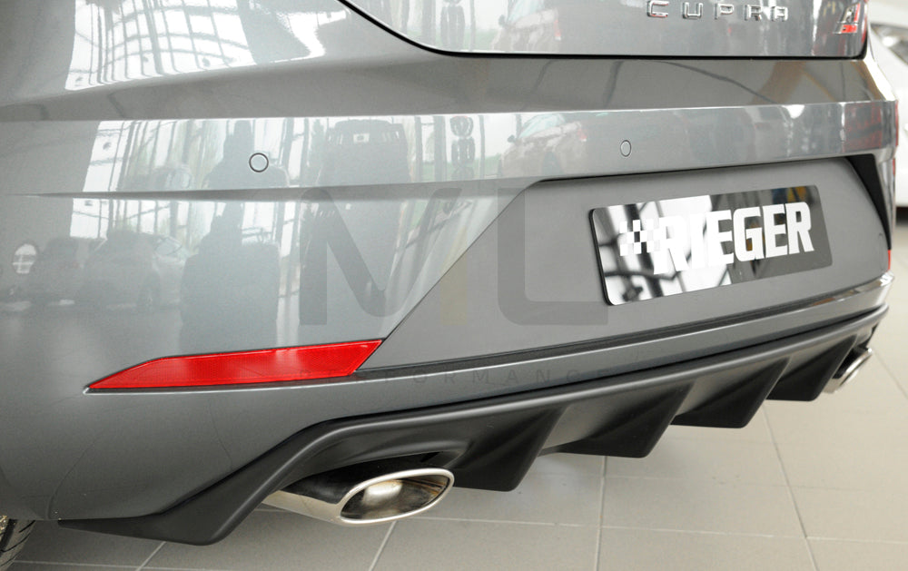 Rieger 00027037 SEAT 5F Leon Cupra Rear Diffuser 2 | ML Performance UK Car Parts