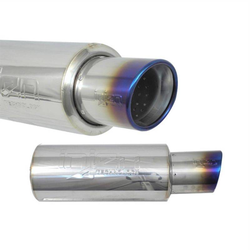 INJEN 60MM UNIVERSAL MUFFLER W/ TITANIUM BURNT TIP - SES225TT