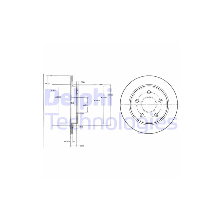 Delphi Bg2332 Brake Disc