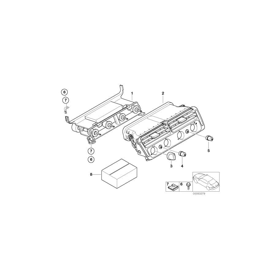 Genuine BMW 64116906193 E52 Push Button Defrost (Inc. ALPINA V8 & Z8) | ML Performance UK Car Parts