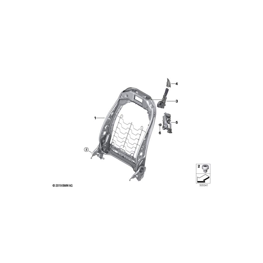 Genuine BMW 52108094368 F92 G15 G14 Mount, Bowden Cable, Right (Inc. 840i, 840iX & M8) | ML Performance UK Car Parts