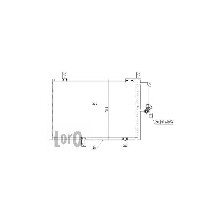 Abakus 0020160006 Air Conditioning Condenser | ML Performance UK