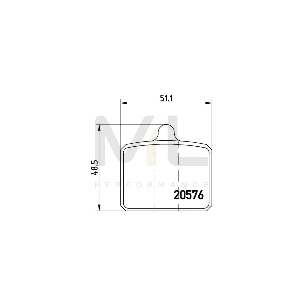 Brembo P 85 001 Brake Pad Set Excl. Wear Warning Contact | ML Performance Car Parts