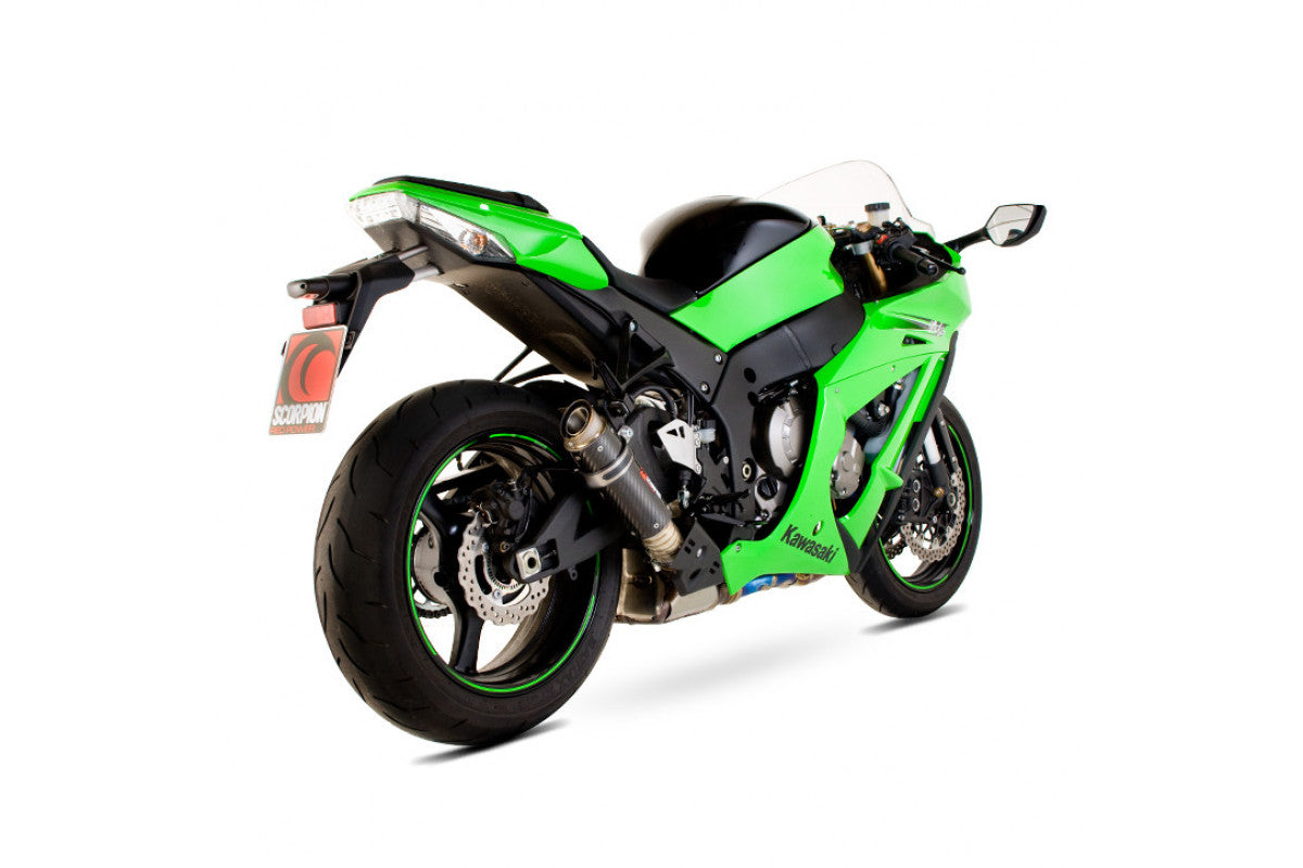 Scorpion KA1002CEM Kawasaki Ninja ZX-10R Rp1-Gp Slip-On - Carbon Fibre Sleeve | ML Performance UK UK