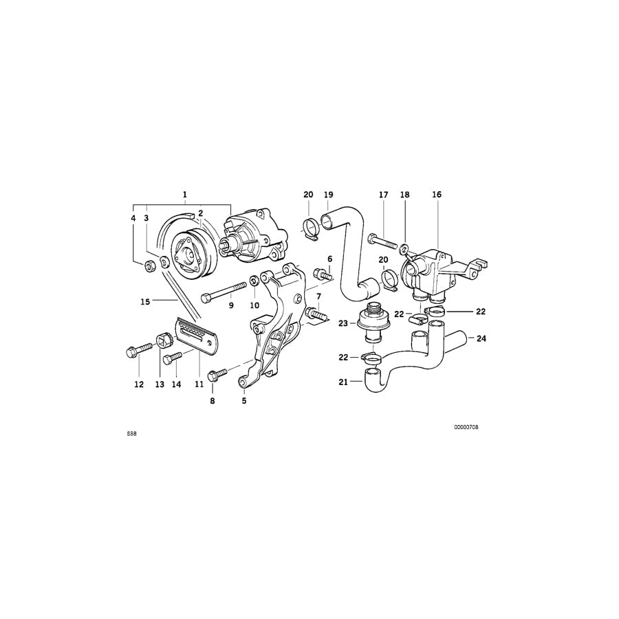 Genuine BMW 11721315354 E34 Fan Belt 12,5X760 (Inc. M5 3.8, M5 3.6 & M5) | ML Performance UK Car Parts