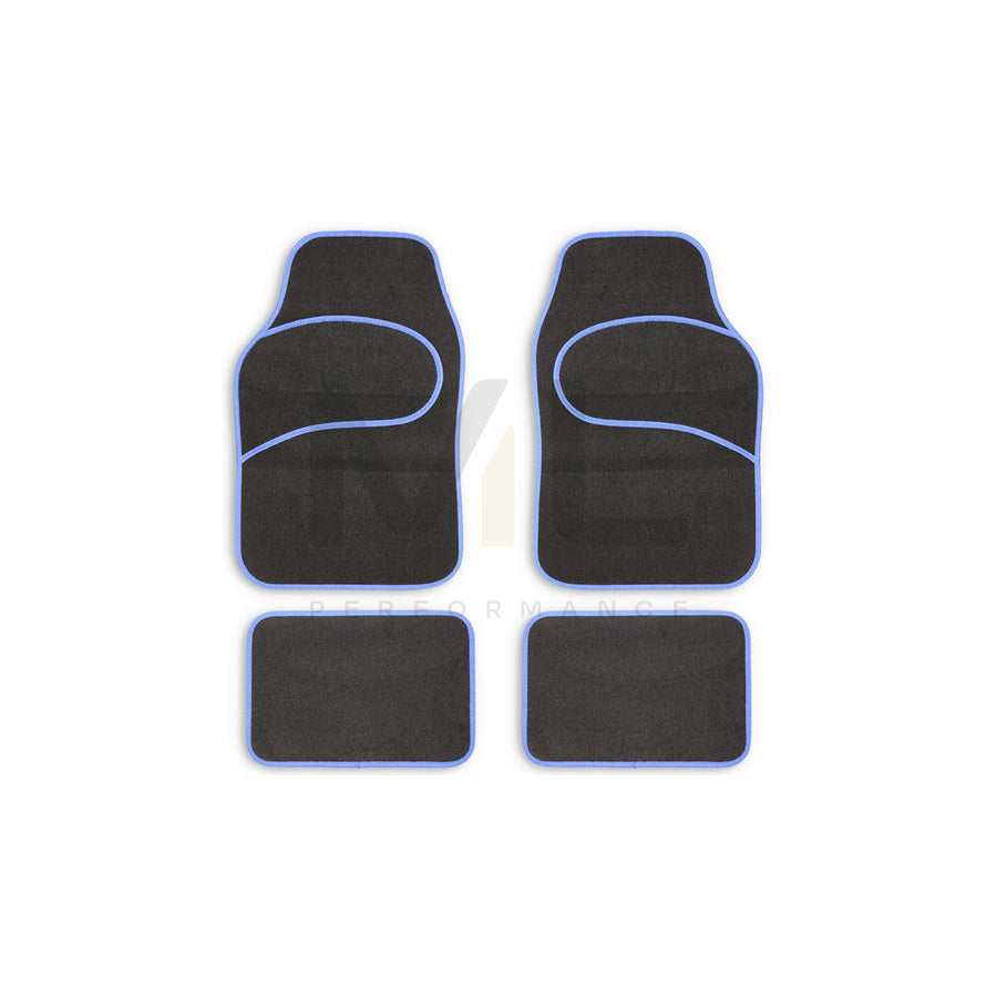 TITAN Universal fit 0000118.0000215 Floor mat set Textile, Front and Rear, Quantity: 4, Black | ML Performance Car Parts