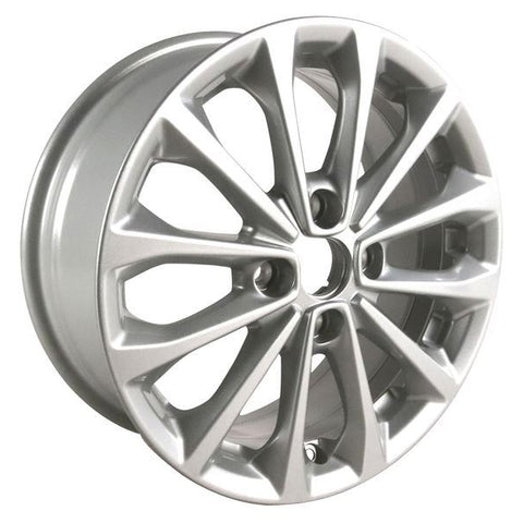 GENUINE FORD 2238315 x4 SET OF 4 FIESTA ALLOY WHEEL 16" 12-SPOKE DESIGN, SPARKLE SILVER 11/2012 - 06/2017 | ML Performance UK