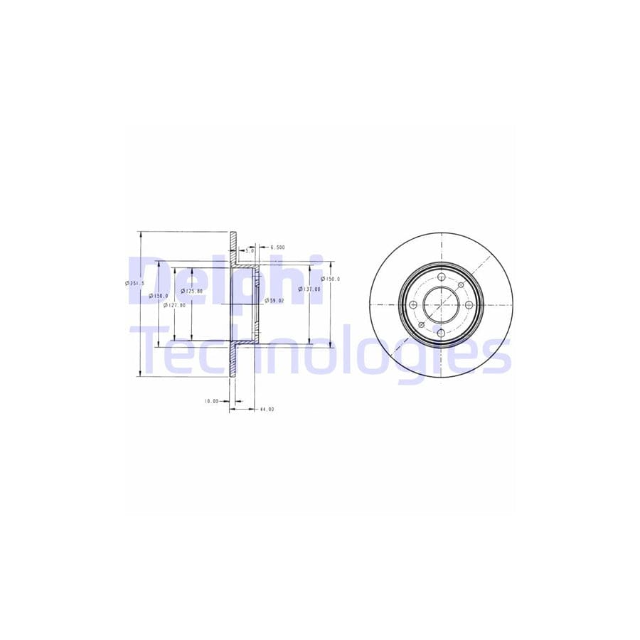 Delphi Bg2322 Brake Disc