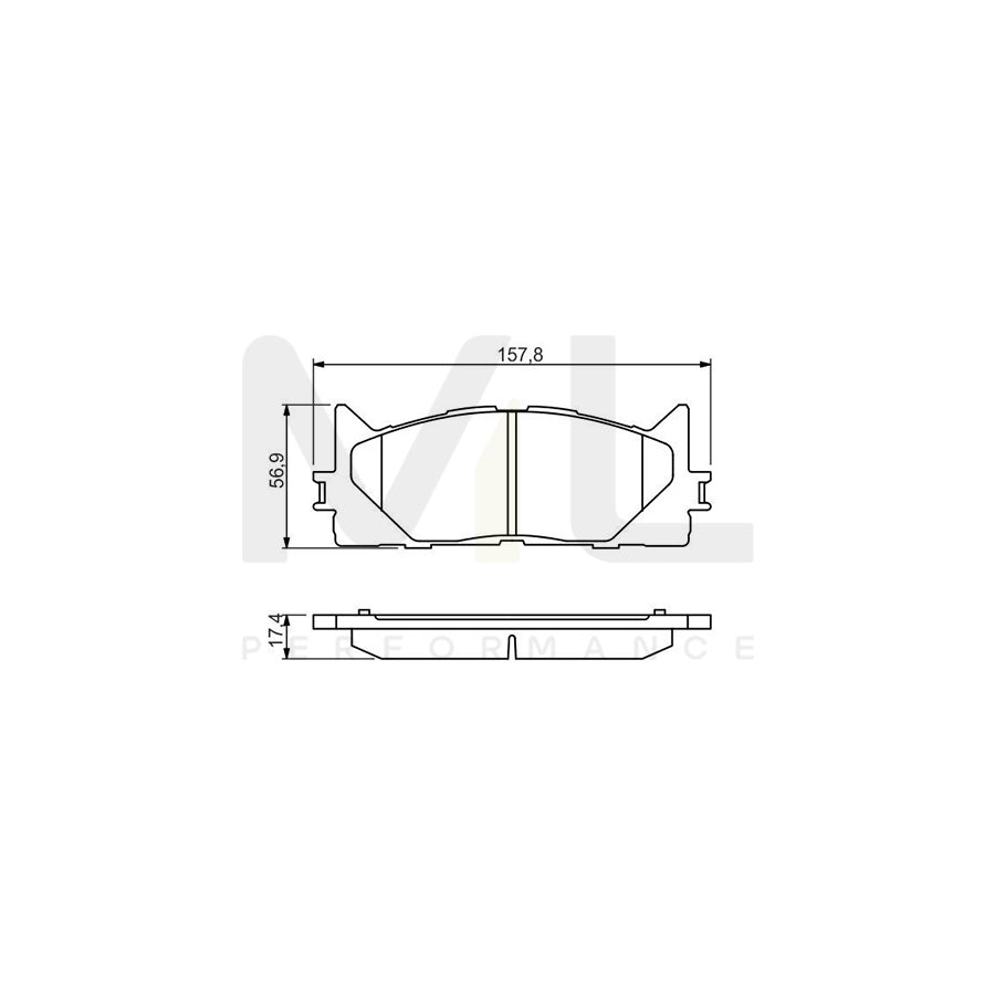 Bosch 0986494430 Brake Pad Set BP1352 | ML Performance Car Parts