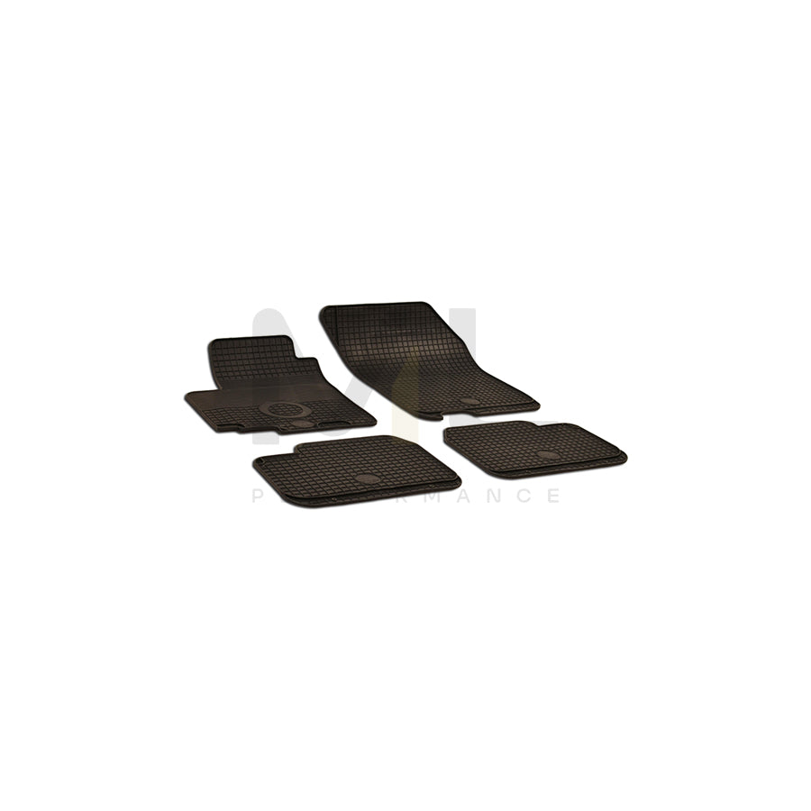 WALSER Tailored 50437 Floor mat set Elastomer, Front and Rear, Quantity: 4, Black | ML Performance Car Parts