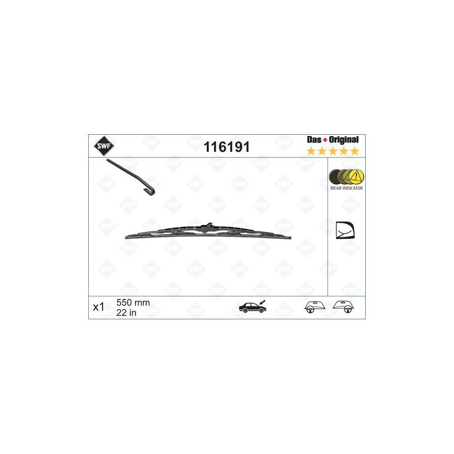 Swf Original 116191 Wiper Blade | ML Performance UK Car Parts