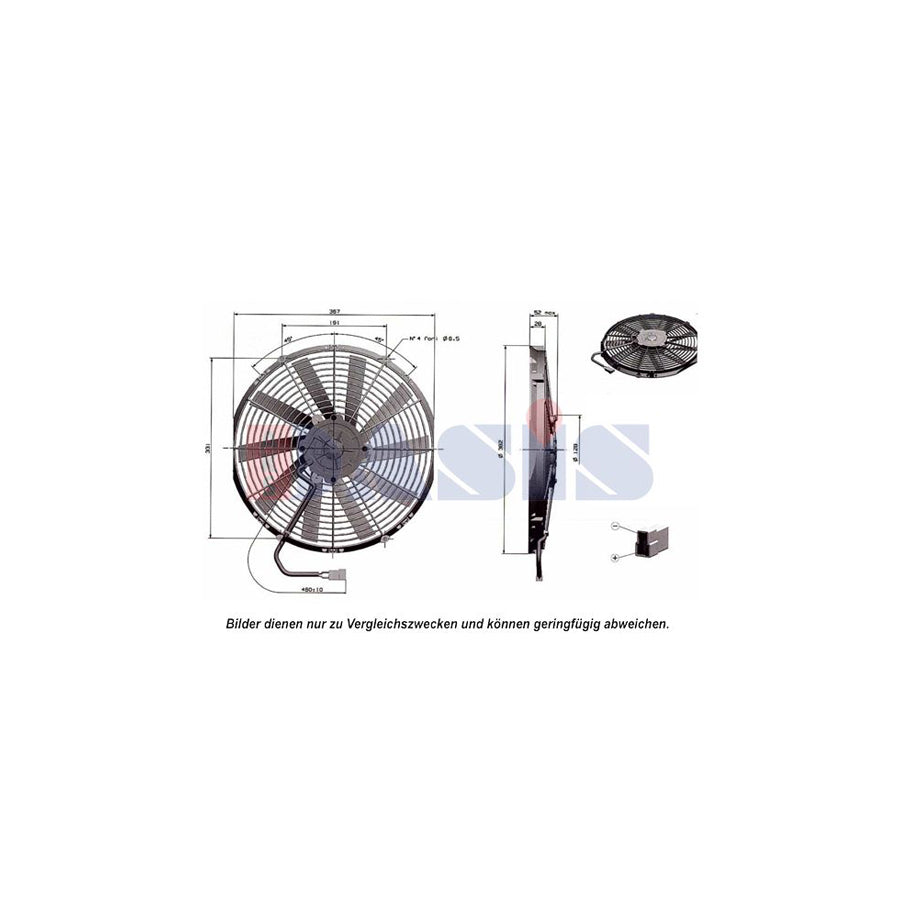 AKS Dasis 870024N Fan, Radiator | ML Performance UK