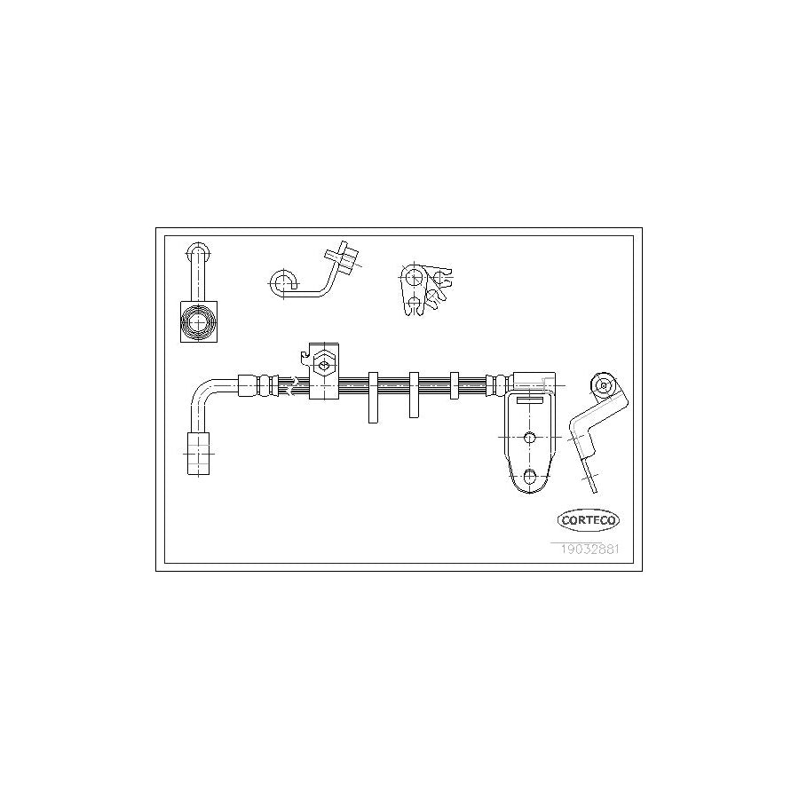 Corteco 19032881 Brake Hose For Chrysler Neon I | ML Performance UK