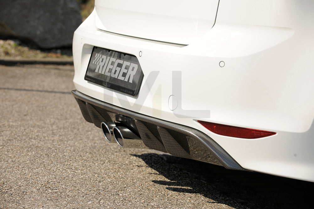 Rieger 00099276 VW Mk7 Golf Rear Diffuser 3 | ML Performance UK Car Parts