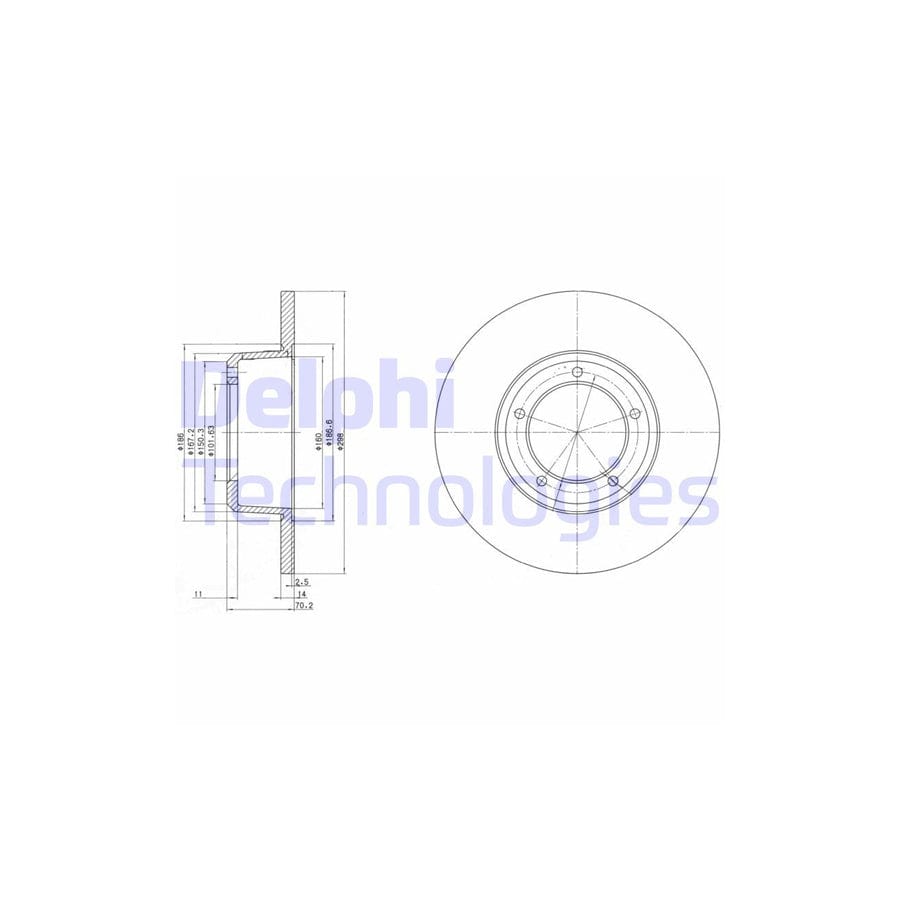 Delphi Bg2297 Brake Disc