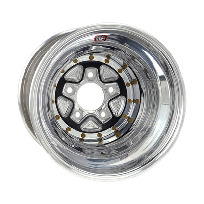 Weld 89B-616558UB Alumastar Pro Wheel 16x16 5x5.5 ET-114 BS4 Black Center - Polished Shell