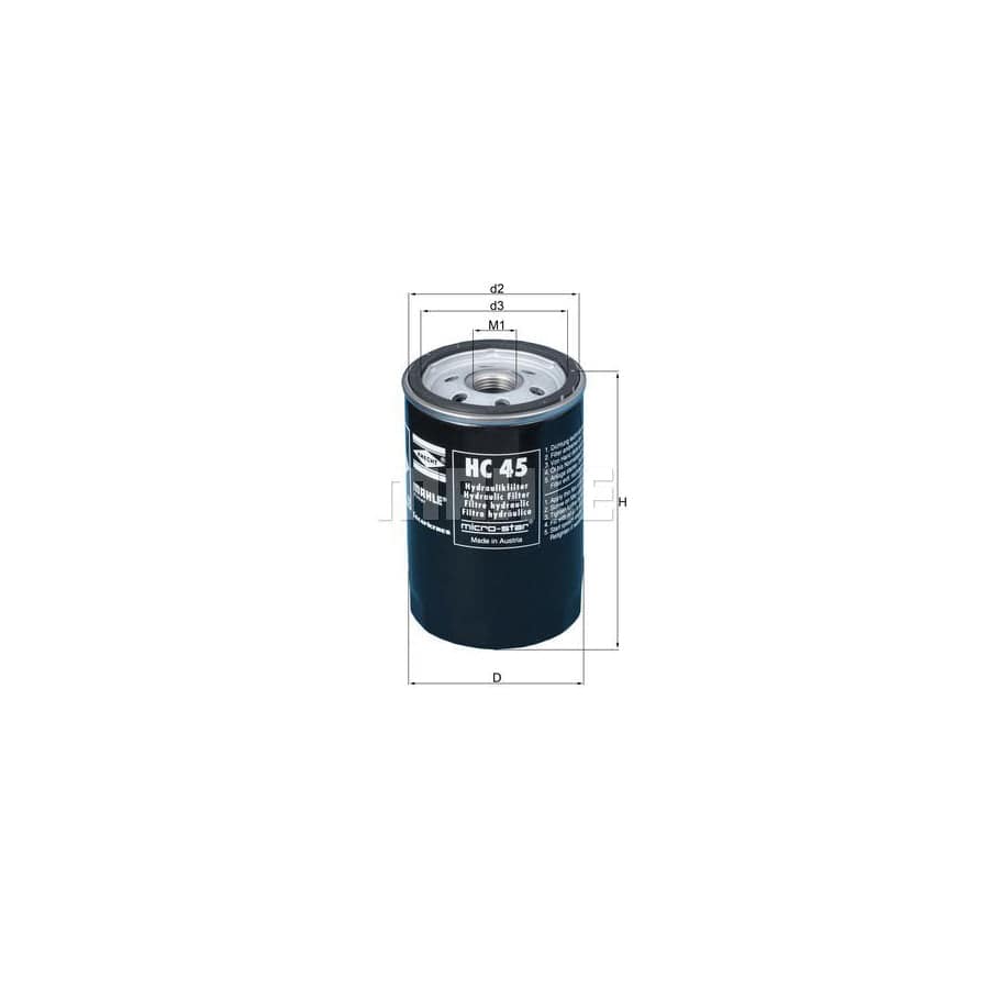 Knecht HC45 Hydraulic Filter, Automatic Transmission | ML Performance UK Car Parts