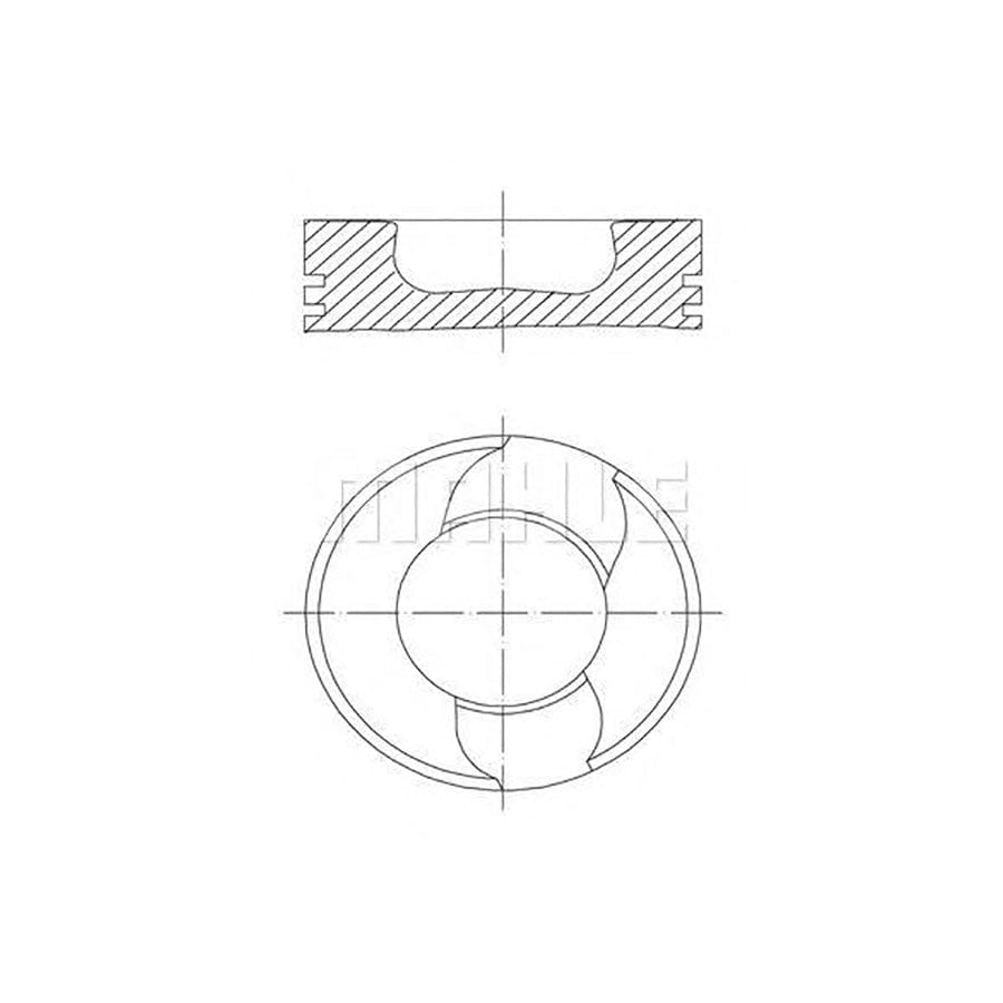 MAHLE ORIGINAL 029 03 02 Piston for VW POLO 75,51 mm, with piston rings | ML Performance Car Parts