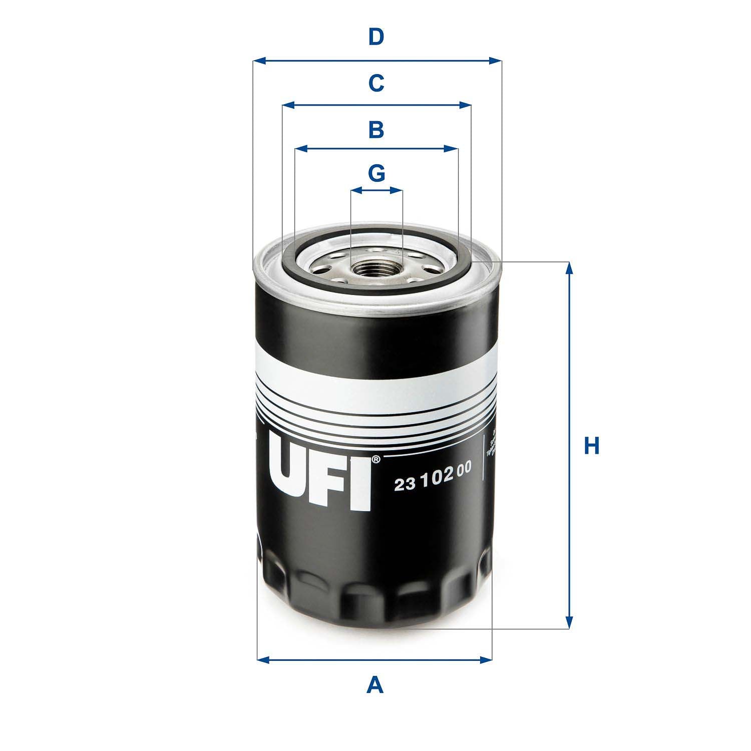 UFI 23.102.00 Oil Filter