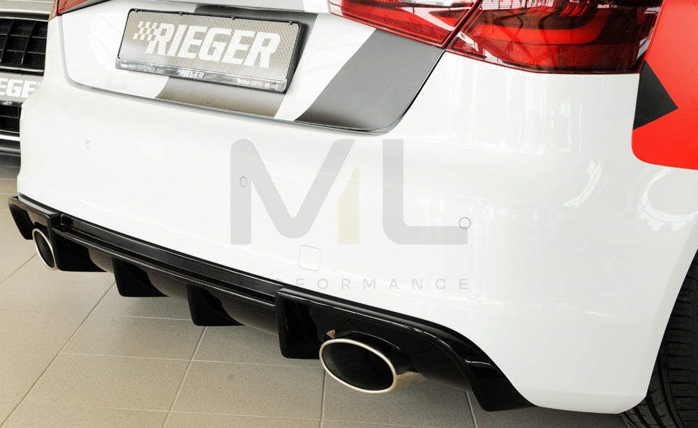 Rieger 00088143 Audi 8V Rear Diffuser (A3 & S3) 3 | ML Performance UK Car Parts