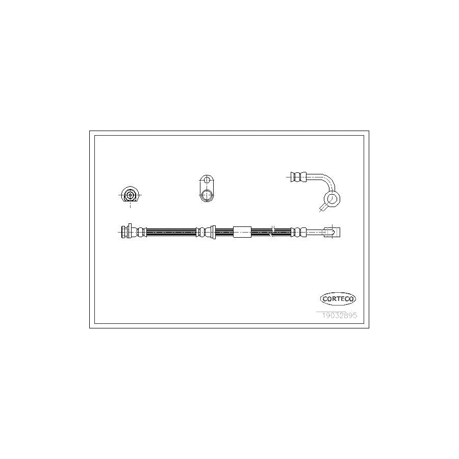 Corteco 19032895 Brake Hose For Honda Civic | ML Performance UK