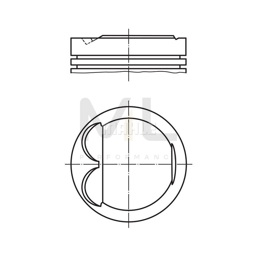 MAHLE ORIGINAL 082 67 00 Piston 80,00 mm | ML Performance Car Parts