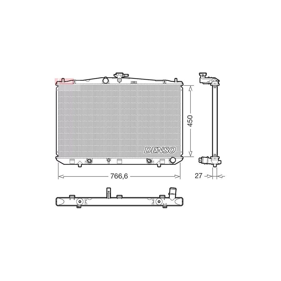 Denso DRM51017 Drm51017 Engine Radiator For Lexus Rx Iii (Al10) | ML Performance UK