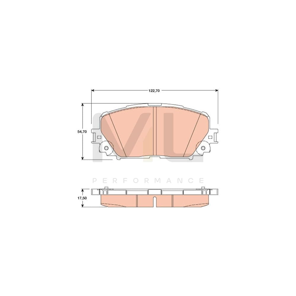 TRW Gdb3460 Brake Pad Set Not Prepared For Wear Indicator | ML Performance Car Parts