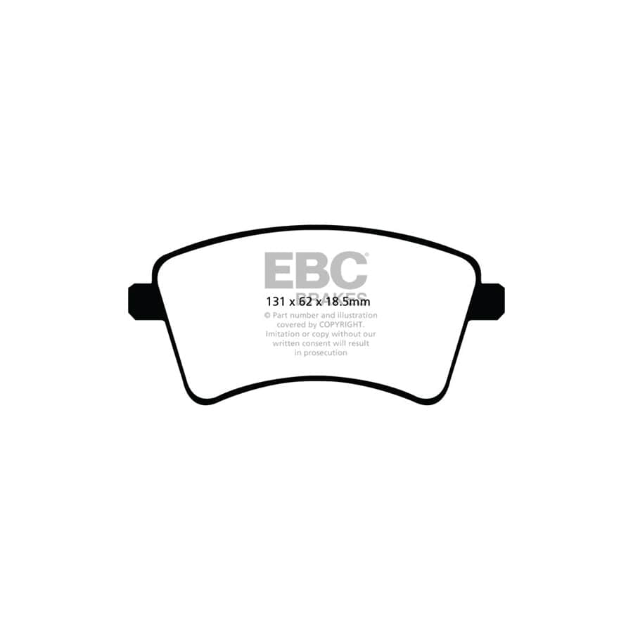 EBC PD01KF902 Mercedes-Benz Renault Greenstuff Front Brake Pad & Plain Disc Kit  - TRW Caliper (Inc. Citan & Kangoo) 2 | ML Performance UK Car Parts