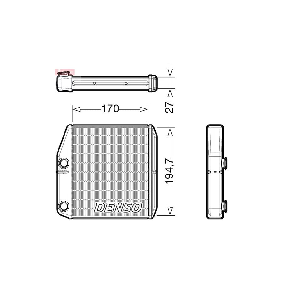 Denso DRR09101 Drr09101 Heater Matrix For Fiat 500L (351, 352) | ML Performance UK